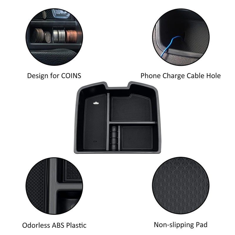 JOJOMARK Center Console Organizer Tray Compatible with 2007-2014 GMC Sierra Chevy Silverado Tahoe Yukon Suburban - Accessories Replaces 19166288 - Image 5